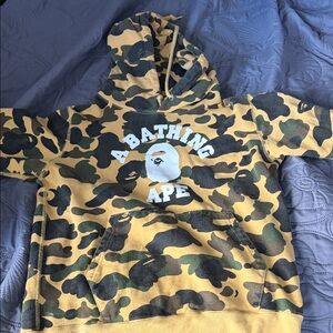 A Bathing Ape Kids Camouflage Hoodie